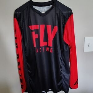 Men's FLY Racing Black and Red Shirt